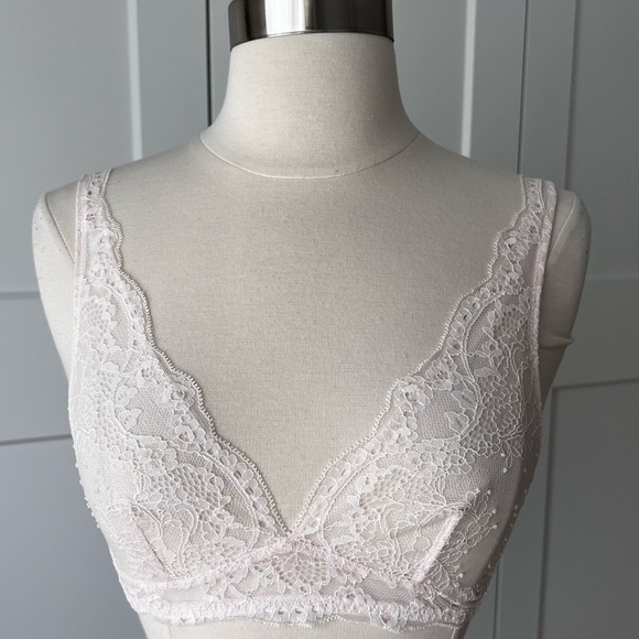 Gap Body Lace Triangle Plunge Bralette XS NWT - Picture 1 of 6